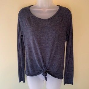 Vince Long Sleeve Tee Gray Shirt, Size Small